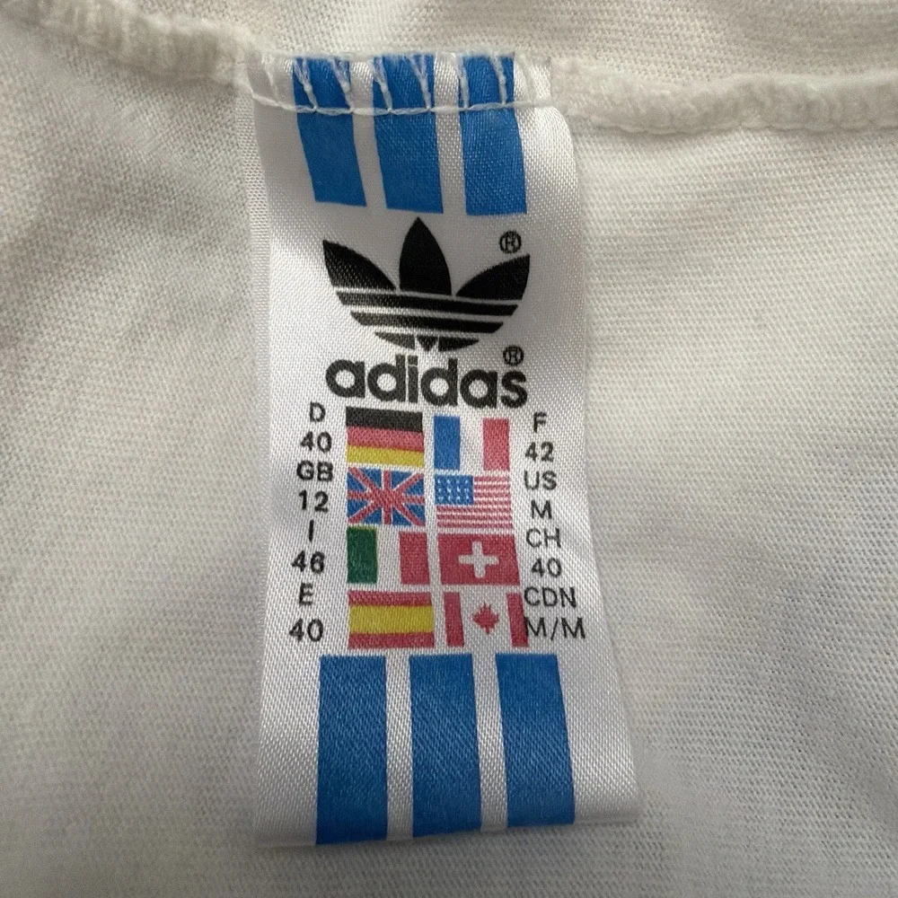 Vintage 90s Adidas Stefan Edberg Tennis Shirt Mens M Abstract Graphic ATP Polo